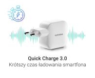 Silver Monkey Ładowarka GaN Smart Trio 70W PD Biała - 1417248 - zdjęcie 4
